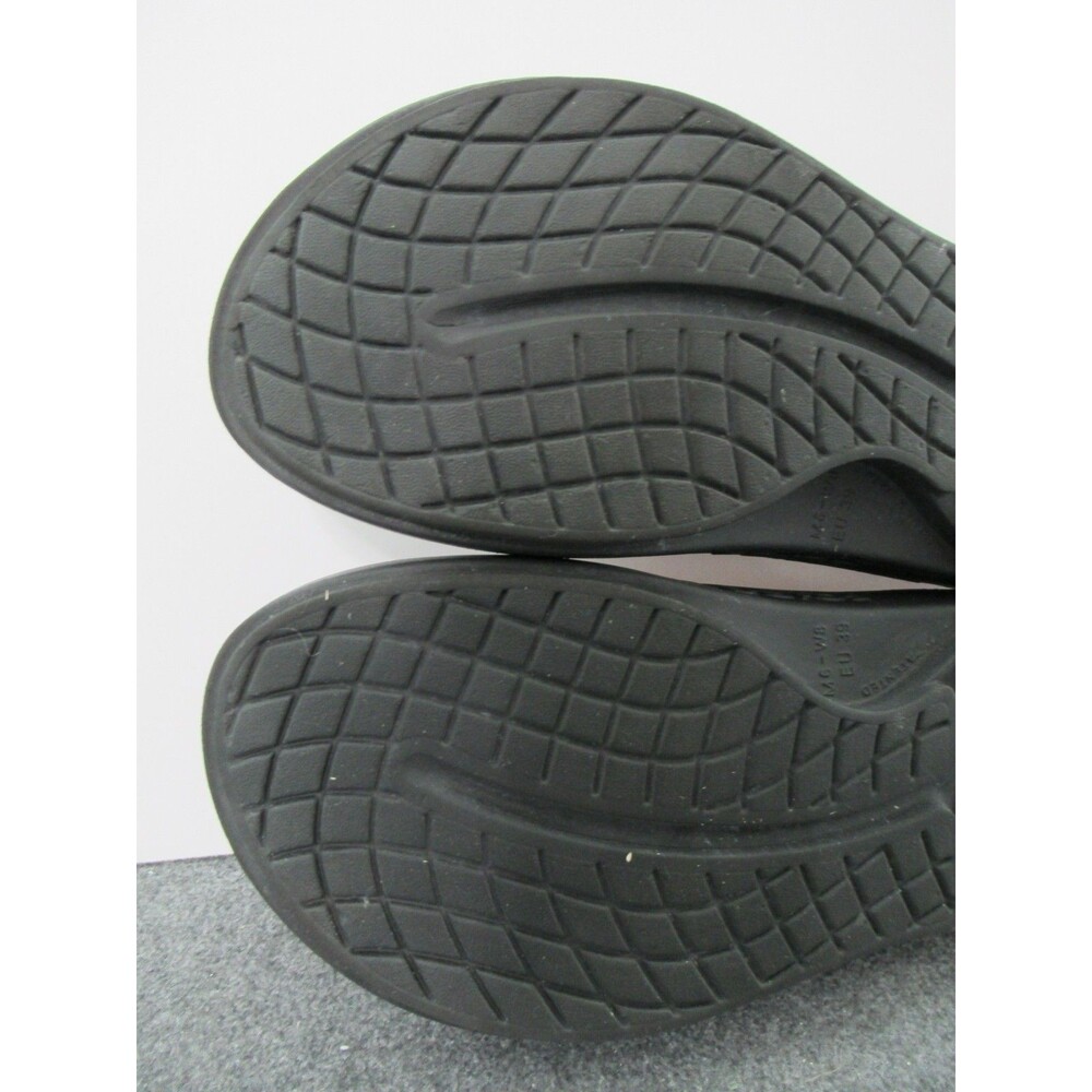 OOFOS Unisex Thong Sandal Size M6 W8 Black OOahh Sport Recovery Slide - Picture 8 of 13